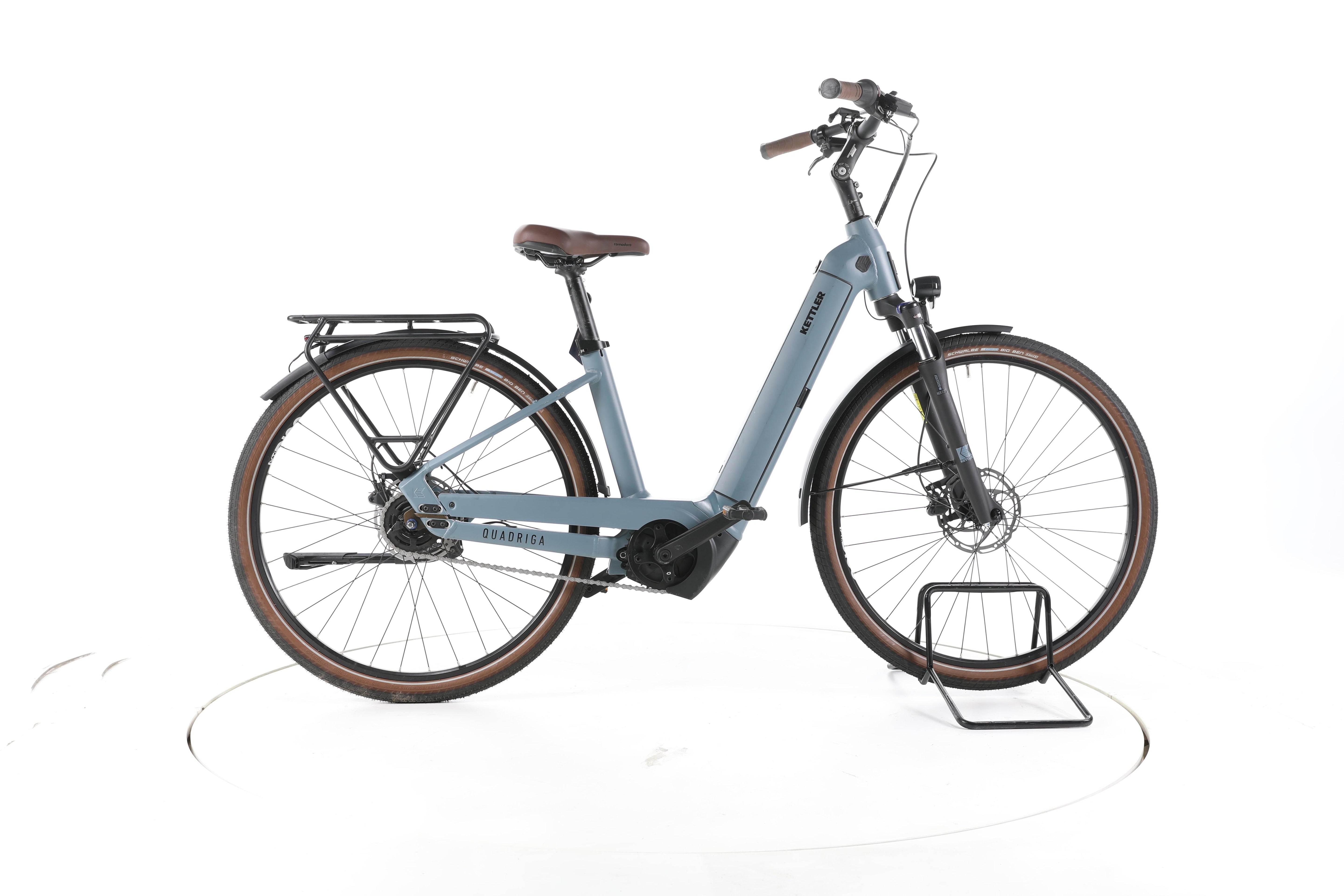 Kettler Quadriga P5 FL, BLAU, 43 cm City E-Bike Tiefeinsteiger - Image 1
